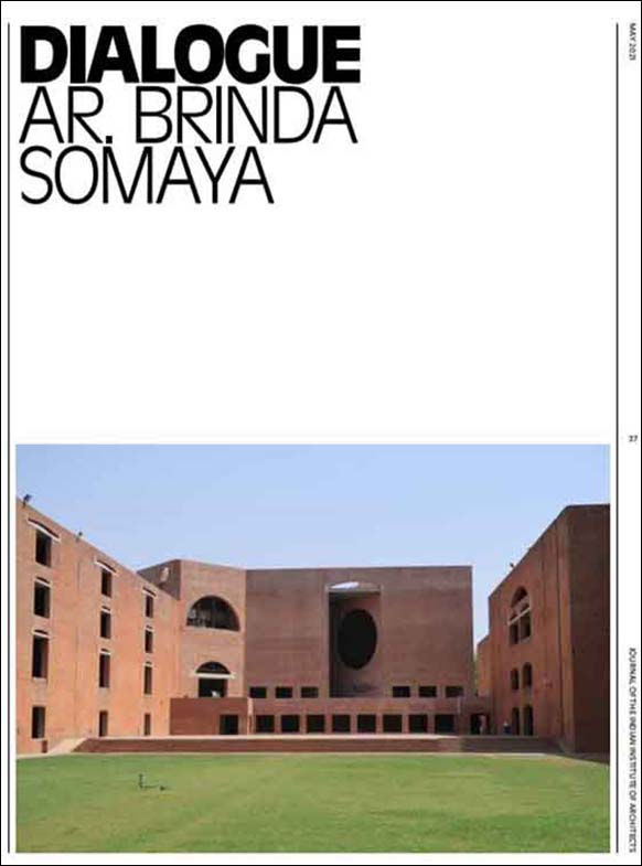 Dialogue Ar. Brinda Somaya, Indian Institute of Architects (IIA)