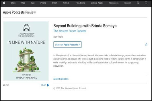 Beyond Buildings with Brinda Somaya, The Klosters Forum Podcast